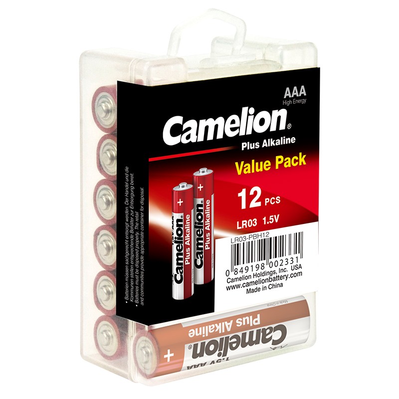 48 x Camelion AAA Batterie LR03 1,5V Plus Alkaline High Energy in Box lose
