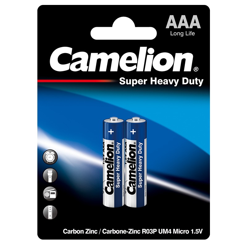 2R10, pile saline Camelion 2R10 SUPER HEAVY DUTY 3 volts 600 mAh